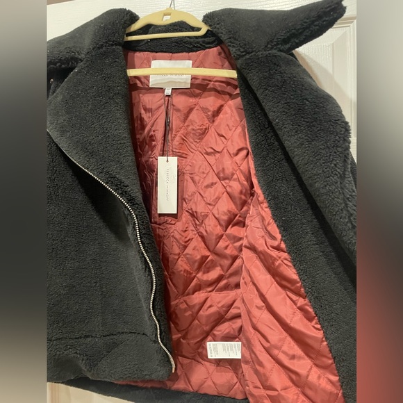 Rebecca MInkoff Brutus Faux Fur Moto Teddy Jacket NWT size Medium M NEW - Picture 5 of 8